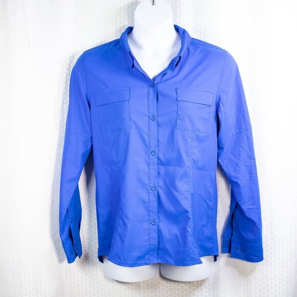 Reel Legends size L Saltwater Performance Outfitters fishing/hiking/camping blue - Picture 1 of 9